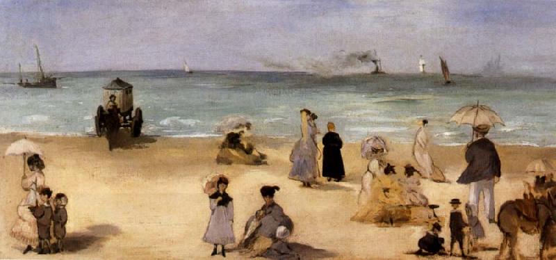 Edgar Degas Beach Scene oil painting picture